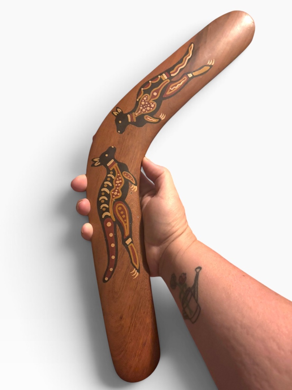 Vintage Australian 40cm Wooden Souvenir Boomerang
